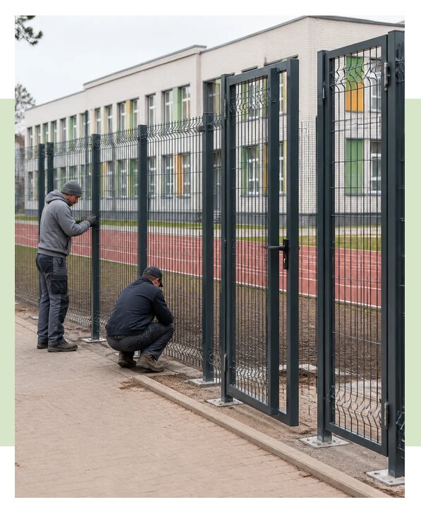 Монтаж ограждений для школ и учебных учреждений в Городце